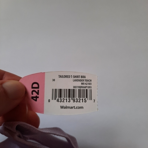 NWT Secret Treasures T-shirt Bra Lavender Touch 42103 size 42D - Picture 11 of 11